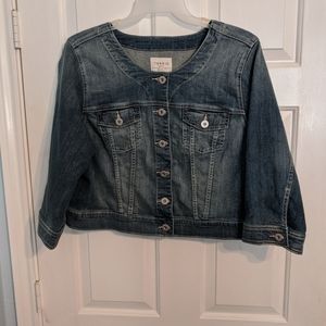 NWT Torrid Cropped Denim Jean Jacket 3